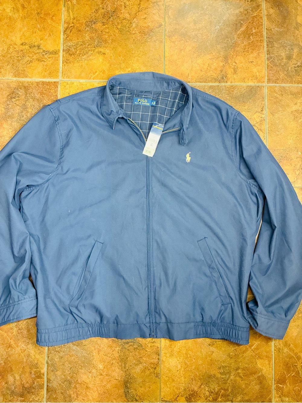 Polo by Ralph Lauren Navy Zip-Front Lightweight Jacket